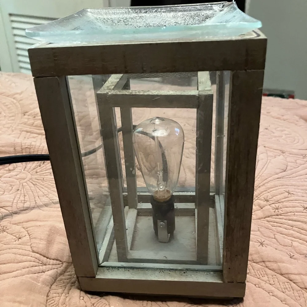 Eco-Friendly Handcrafted Wax Diffuser With Classic Edison Electric Bulb